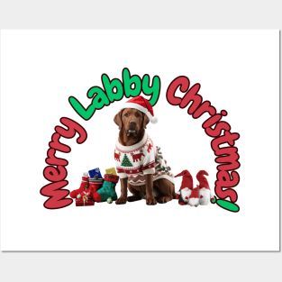Merry Labby Christmas! Posters and Art